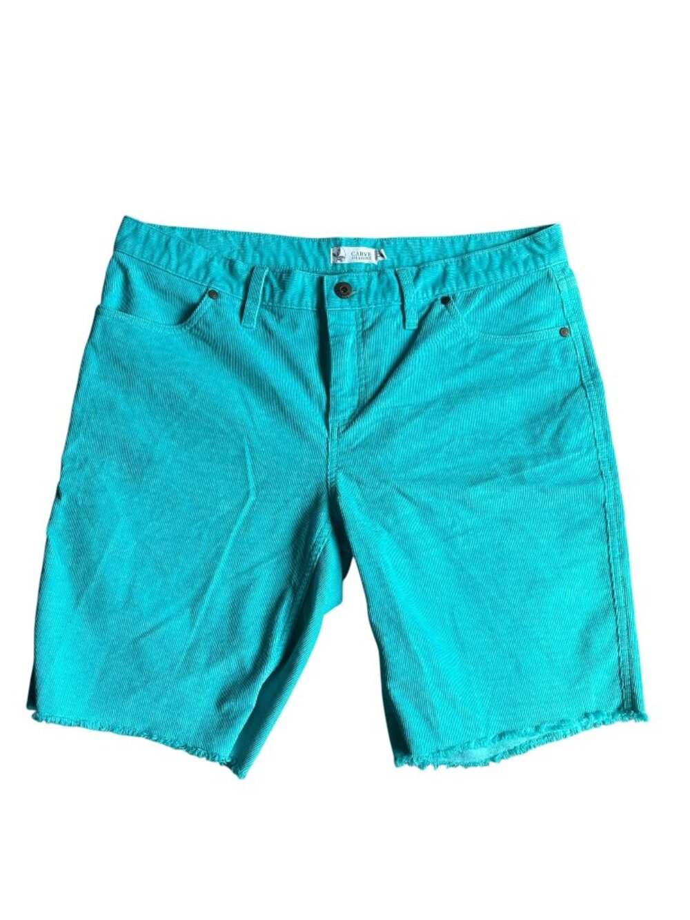 Carve Designs Corduroy Oahu Bermuda Shorts Womens Size 10 Blue